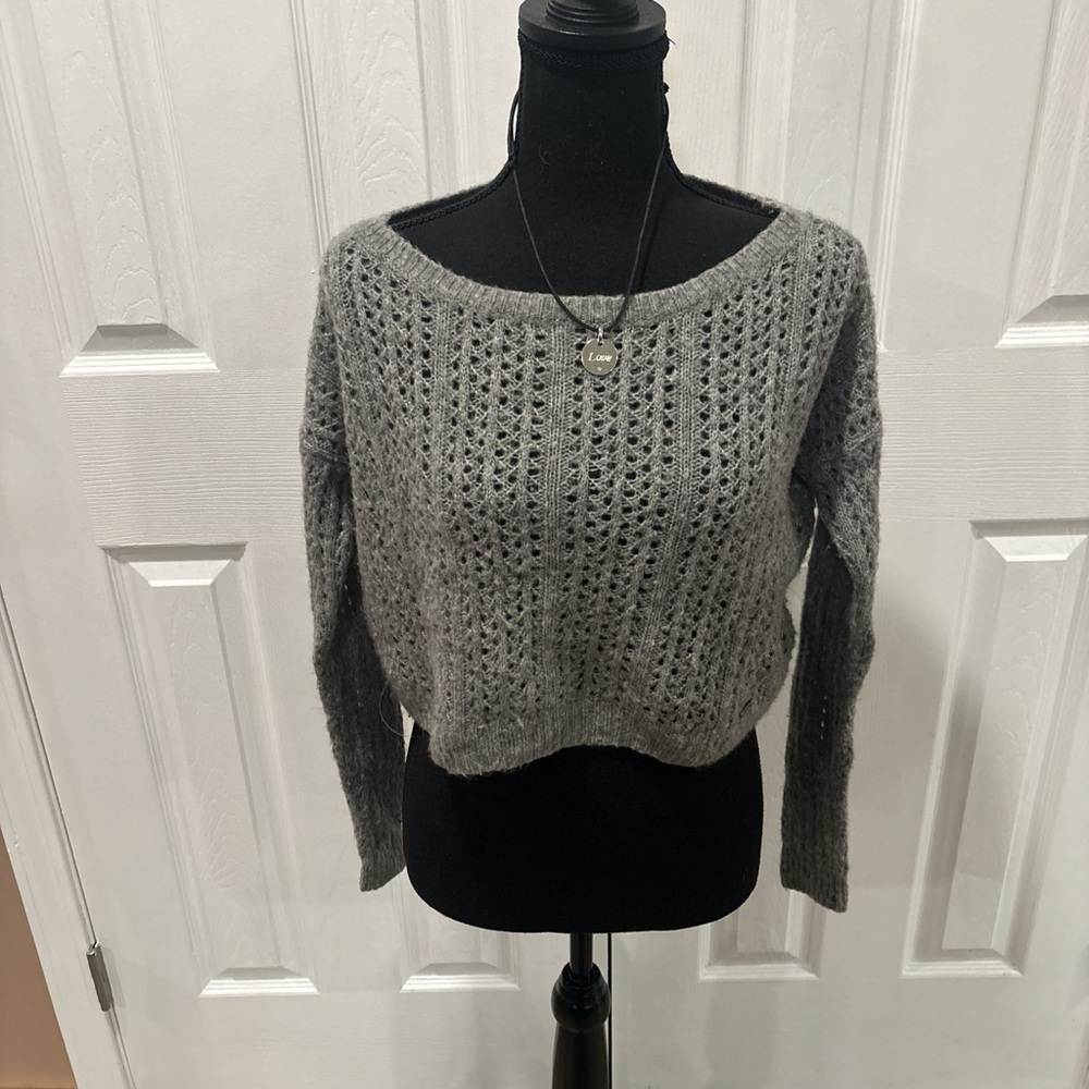 Abercrombie & Fitch Charcoal Knit Sweater size M